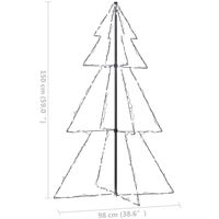 Arbre de Noël cône 200 LED d'intérieur/d'extérieur 98x150 cm