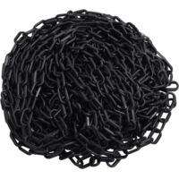 vidaXL Warning Chain Black 30 m Ø8 mm Plastic