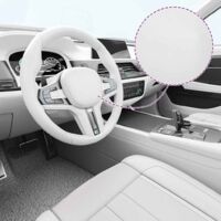 vidaXL Film 4D de voiture Blanc 100x150 cm