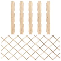 Vidaxl – Clôture en bois de sapin massif 180x80 cm – Lot de 5 panneaux extensibles – Pour jardins et espaces extérieurs – Sécurise et privatise