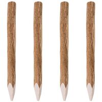 Poteaux pointus de clôture 4 pcs Bois de noisetier 90 cm vidaXL
