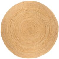 Vidaxl – Tapis kilim en jute tressé 180 cm rond – 100 % jute naturel – Fait main – Texture attrayante et durable