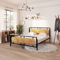 Tête De Lit Double 150 Cm Moderne Industrielle Camila - Chêne Gold, 50x160x1,6 Cm, Collection Muebles Pitarch