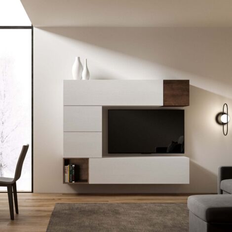 Composizione parete soggiorno A11 L.194 H.160 P.39,2 (1/5)
