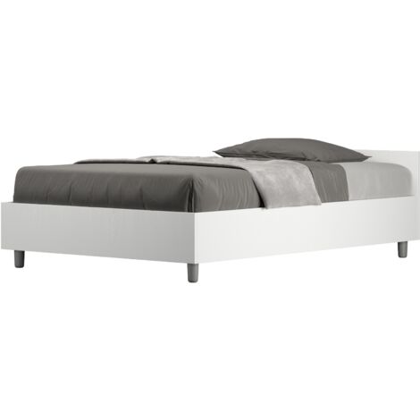 Letto una piazza e mezza contenitore 120x190 bianco frassino Nuamo (1/5)