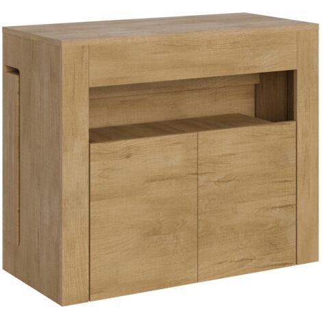Consolle allungabile con panca inferiore - EVOLVE - Dimensioni: 90x42/302 - Colore: Quercia Natura
