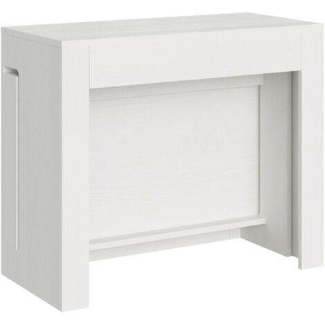Consolle allungabile 90x42/302 cm Evolve Bianco Frassino