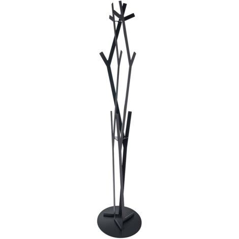 Appendiabiti Autoportante Stile Industriale In Metallo, 2 Ripiani, Struttura Grigio/nero, Perfetto Per Negozio O Casa - 2