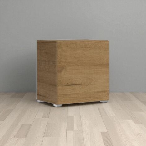 Base a terra L.60 H.60 P.39,2 con piedini sx-dx Quercia Natura