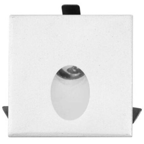 Luky - Luce da incasso segnapasso LED Beneito & Faure - 2W, Luce naturale 4000K, 65° - Faretto da incasso Quadrato Bianco