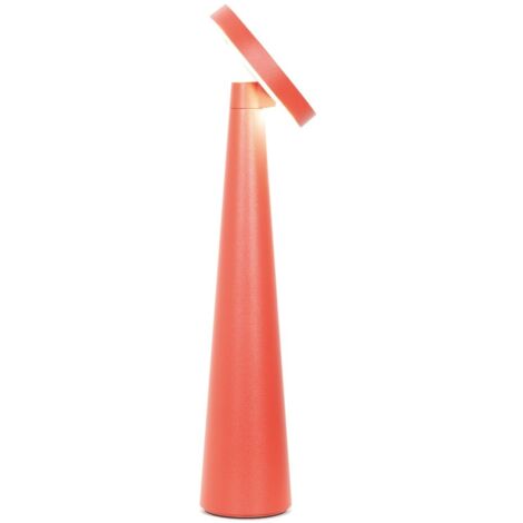 Zafferano Pina Pro Lampada Da Tavolo LED Ricaricabile Cordless Con Touch, Impermeabile IP54 Per Esterno, Altezza 29 Cm, Colore Nero - 2
