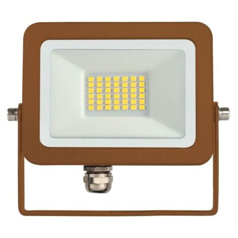 Proiettore LED da esterno Sky 20W IP65 4000K Corten - 2450lm, alluminio, fascio 110° Beneito Faure (1/5)
