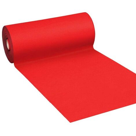 Tappeto moquette guida passatoia per interno esterno Rossa H 1 x 30 mt