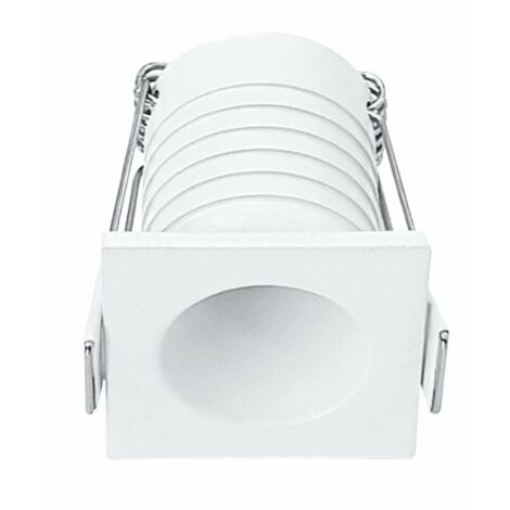 Nano Pulsar Sq Recessed - Faretto da incasso per interni 3.5W Fascio 30° Bianco Opaco Punto luce piccolo 35mm 3000K - Beneito & Faure (1/2)