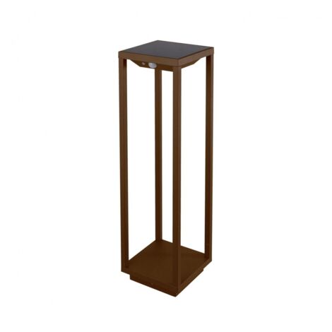 Lanterna Home Solare a Led da 2,2w a batteria, IP54 Zafferano corten