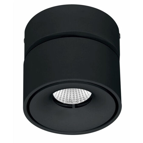 Applique Mini Concord Tricolore da 7w a led orientabile rotonda nera (1/7)