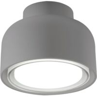 Plafoniera BOTTONE moderna in alluminio Titanio 1xGX53