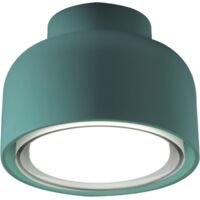Plafoniera BOTTONE moderna in alluminio Petrolio 1xGX53