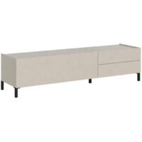 Porta TV 1 ribalta/2 cassetti 160x42x40 cm Solaria cashmere