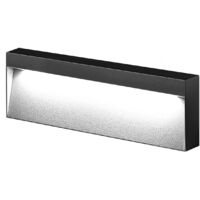 Applique KIKI a LED 8W 3000K IP65 - Struttura in Alluminio Antracite per Esterni, Segnapasso a Parete 50° Angolo Luce - Rossini Group