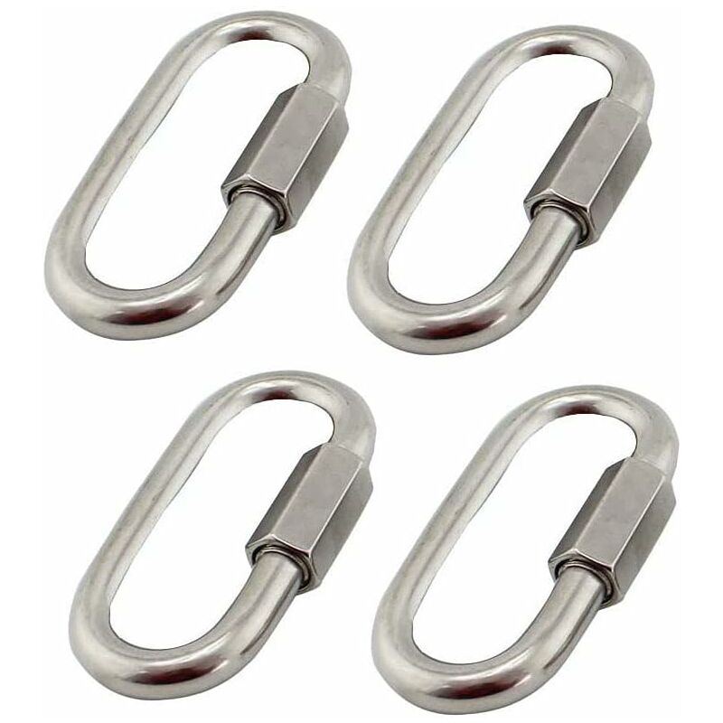 BOW SHACKLE AND PIN WIRE ROPE FASTENER 6MM 1/4 INCH BZP STEEL