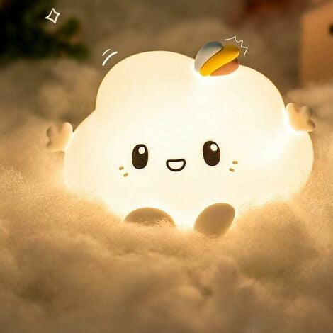 Child Night Light, Baby Night Light with USB Rechargeable Touch Control,  Portable Timer Night Light, 7