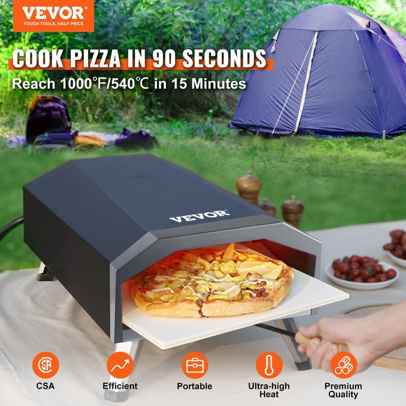 VEVOR Four à Pizza électrique 2000 W Mini-Four à Chaleur 50 - 350