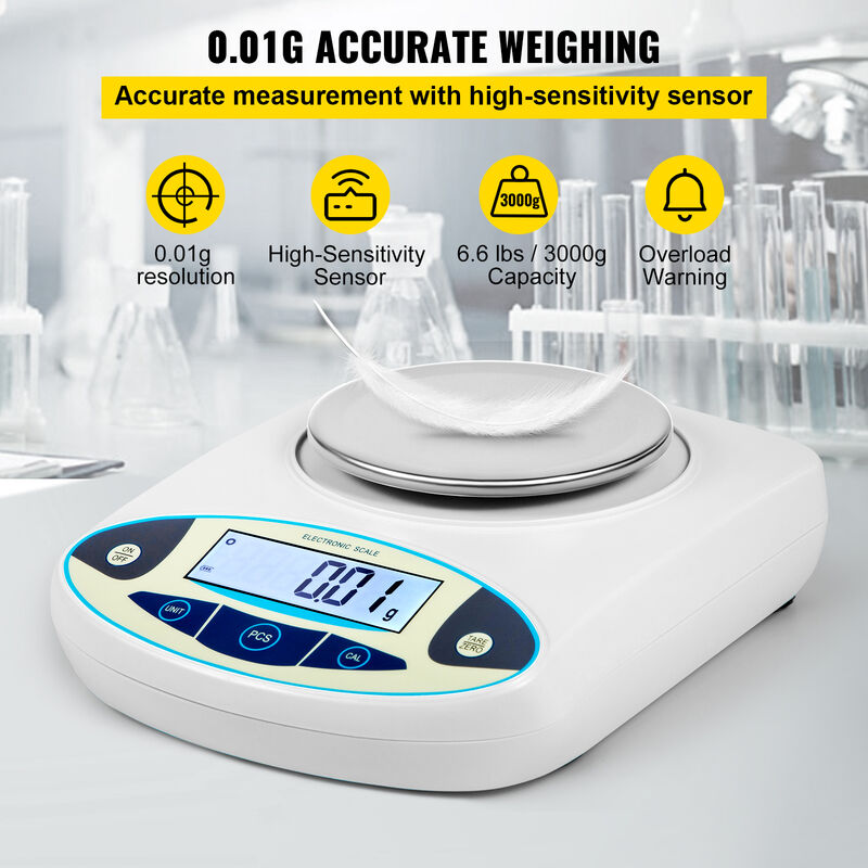 Balance de précision digitale professionnelle cuisine laboratoire 300g /  0.001g - Outils de mesure - Achat & prix