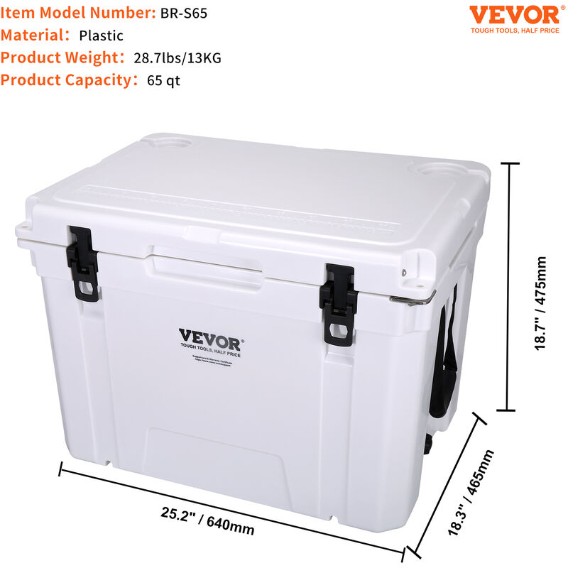 VEVOR Glacière Souple 36x28x24 cm 16 Canettes Sac Isotherme Hermétique en  Nylon Imperméable Isolation PE Fermeture à Glissière Portable avec Poignées  Bandoulière pour Randonnée Pique-Nique Extérieur