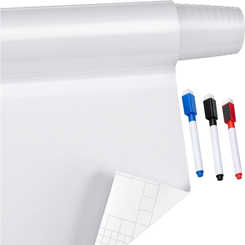 Tableau blanc magnétique 24 x 18 tableau blanc effaçable à sec avec 3  stylos effaçables à sec, 1 gomme à sec 