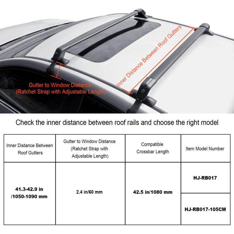 Barres Transversales De Toit Porte-Bagages De Toit Pour Ford Ecosport 2013-2020 Alliage D'Aluminium Sans PoinçOn/Facile à Installer 2 Pièces