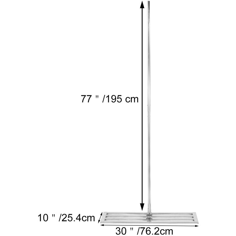 VEVOR Râteau de Nivellement de Pelouse Inox Poignée Antidérapante 76,2 x  25,4 cm