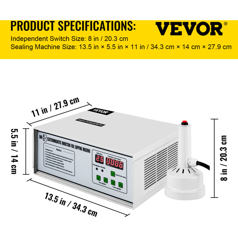 VEVOR Machine à Sceller la Tasse de Thé Automatique 450 W, Scellant à Tasse  de Thé