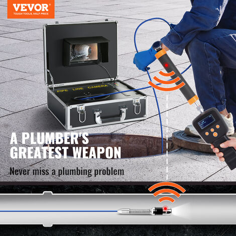 VEVOR Camera Inspection Canalisation avec Localisateur 512 Hz