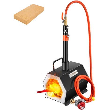 VEVOR Forge au propane portable, bruleur unique et fabrication de couteaux, forges de forgeron de grande capacite, mini forgeron, outils de forge au gaz, kit complet