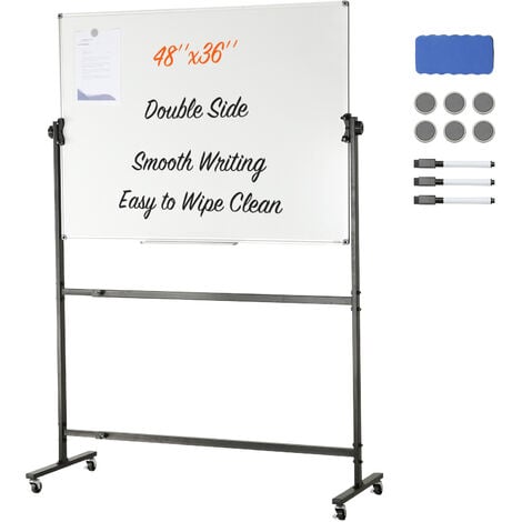 Tableau de bureau Giantex tableau magnétique effaçable à sec, blanc 50 x 35  cm,avec accessoires