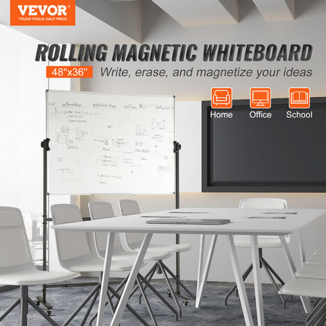 VEVOR Tableau Blanc Magnétique et Planning Mensuel 2-en-1