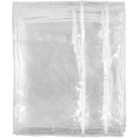 Bâche en plastique imperméable pvc de transparente avec illets