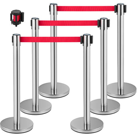 Barrière Extensible Acier Rouge et Blanc Dès 67,99€ HT