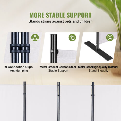 Cloison 6 Panneaux,VEVOR Paravent Pliable,Séparateur Tissé à la Main