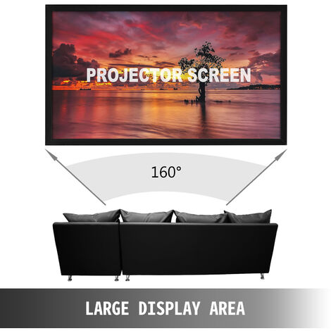 VEVOR écran de Projection avec Trépied 100 pouces 4K HD 16:9 Toile