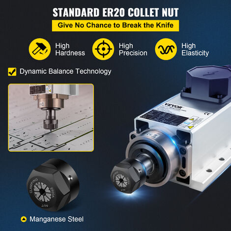 Pince De Montage Moteur Broche CNC - Diamètre 80mm - Aluminium - Pour Support Et Fixation - Avec Vis