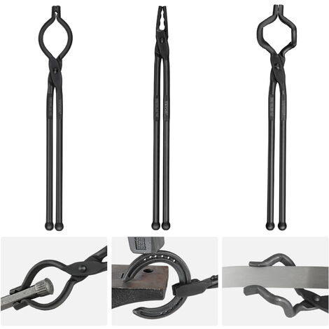 Pince De Forge 500mm - Tenailles Forgeron Décalées Pour Tenir Métal Chaud