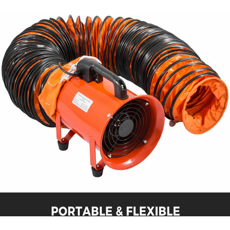 Mophorn 406.4m Ventilateur portable, 900W ventilateur d'extraction, 5m tuyau de conduit, 5175CFM