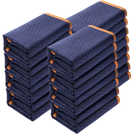 Lot De 12 Couvertures De Déménagement Matelassées - 80x72 Cm, Protection Meubles