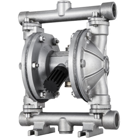 Pompe à Membrane à Air Comprimé QBY-15Z - Pour Huile, Eau, Antigel - Double Membrane, Fonte, Silencieuse