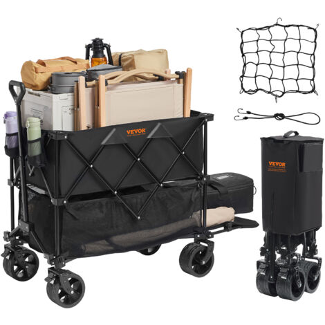 Brouette Chariot Pliable 220 Lb 300L Vert Armée - Grandes Roues Tout - Foto 7