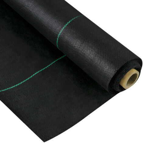 Toile De Paillage Géotextile 150g/m² - Anti-mauvaises Herbes, Noir, Résistante UV - Rouleau 20m X 1.1m