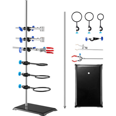Steinberg Support de laboratoire - Avec pince à burette, 2 pinces et 3 anneaux