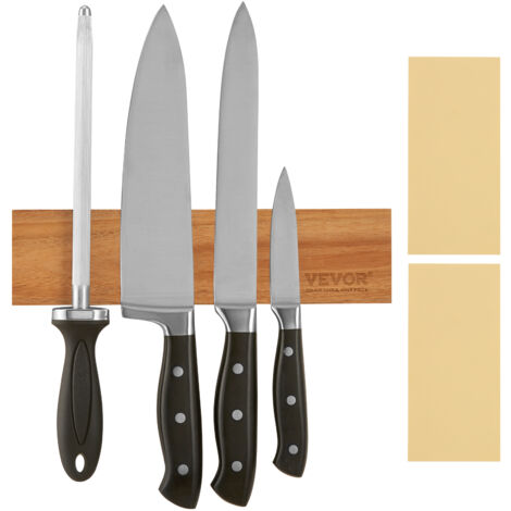 Porte-couteaux Magnétique 4 Pièces 30 Cm – Aimant Puissant, Acier Inox – Gain De Place, Protection Lames - 12